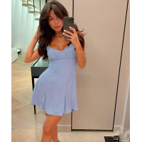 Сукня софткоттон Barbie Pink або Sky Blue 4959-480 на блискавці приталена легка та приємна до тіла