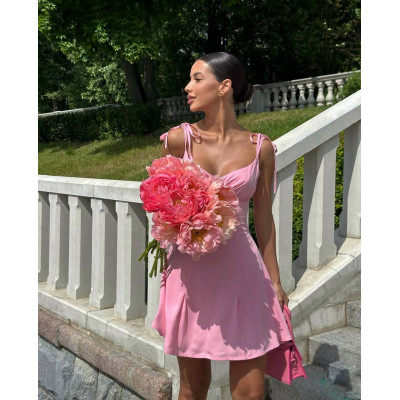 Сукня софткоттон Barbie Pink або Sky Blue 4959-480 — стильна та комфортна модель на блискавці