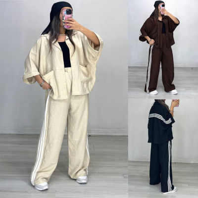 Лляний костюм OVERSIZE із жатого льону 6220-1928 — шоколад, бордо, олива, чорний, беж Лляний костюм OVERSIZE із жатого льону 6220-1928 — шоколад, бордо, олива, чорний, беж