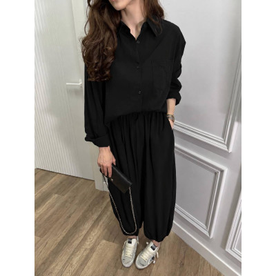 Лляний літній костюм 6220-1949 Linen — легкий дихаючий комплект для стильного образу