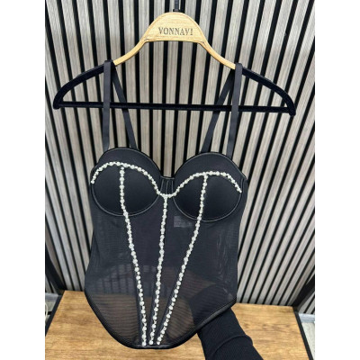 Корсет Silhouette Hourglass 1545-006 з легкої сітки — моделює талію та підкреслює фігуру