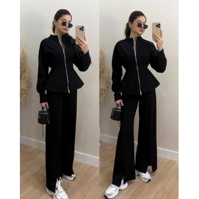 Костюм петля Туреччина 1511-1608 Black Milk Choco Melange — стильний трикотажний комплект преміум якості