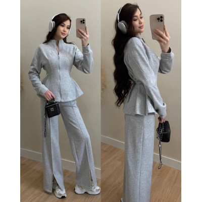 Костюм петля Туреччина 1511-1608 Black Milk Choco Melange — стильний трикотажний комплект преміум якості