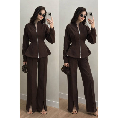 Костюм петля Туреччина 1511-1608 Black Milk Choco Melange — стильний трикотажний комплект преміум якості