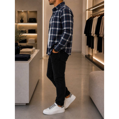 Чоловіча фланелева сорочка Turkish Flannel — тепла м’яка сорочка в клітинку для щоденного стилю