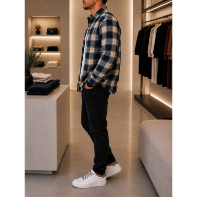 Чоловіча фланелева сорочка Turkish Flannel — тепла м’яка сорочка в клітинку для щоденного стилю