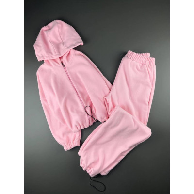 Теплий жіночий oversize комплект Polar-фліс 6220-2027 — м’який флісовий костюм для комфортних прогулянок і дому