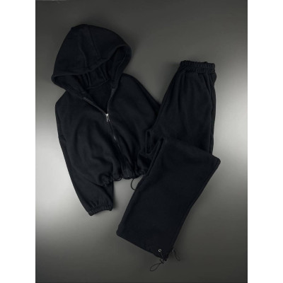 Теплий жіночий oversize комплект Polar-фліс 6220-2027 — м’який флісовий костюм для комфортних прогулянок і дому