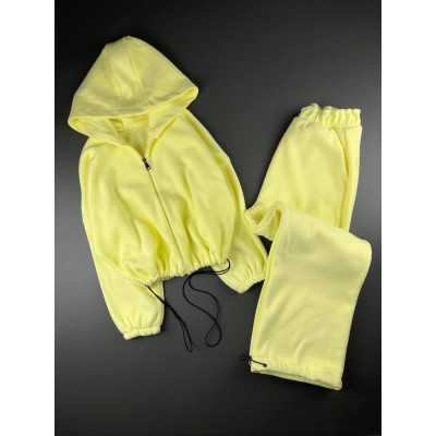 Теплий жіночий oversize комплект Polar-фліс 6220-2027 — м’який флісовий костюм для комфортних прогулянок і дому