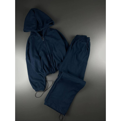 Теплий жіночий oversize комплект Polar-фліс 6220-2027 — м’який флісовий костюм для комфортних прогулянок і дому