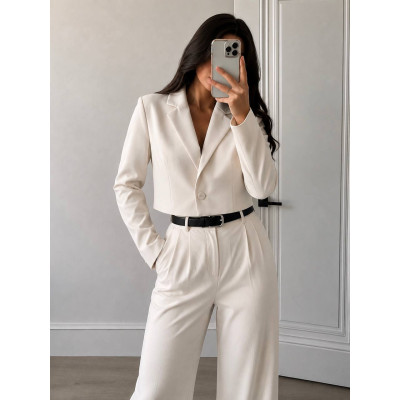 Костюмка Люкс триколірна — преміальна костюмна тканина з елегантною текстурою для стильного одягу