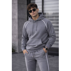 Чоловічий спортивний костюм петля двунить Туреччина 1431-0286 BlackGraphite чорний графіт не кошлатиться