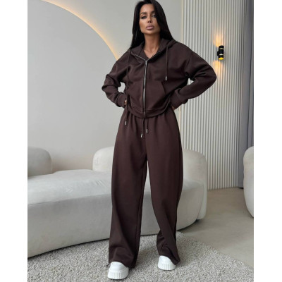 Костюм Oversize Premium з двохнитки 6220-201 — стильний та комфортний комплект на щодень