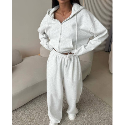Костюм Oversize Premium з двохнитки 6220-201 — стильний та комфортний комплект на щодень