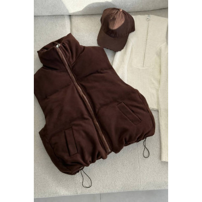 Флісова жилетка PolarWarm 6260-4274 на синтепоні 200 з флісовою підкладкою — темно-синя, молочна, чорна, графіт, шоколад, барбі