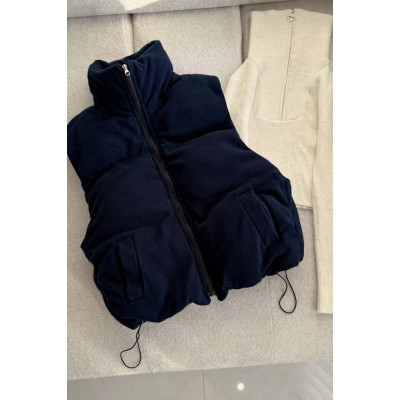 Флісова жилетка PolarWarm 6260-4274 на синтепоні 200 з флісовою підкладкою — темно-синя, молочна, чорна, графіт, шоколад, барбі
