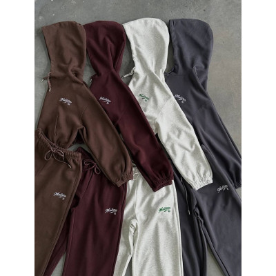 Жіночий костюм oversize з двохнитки Premium 6210 — стильний теплий комплект для повсякденних образів