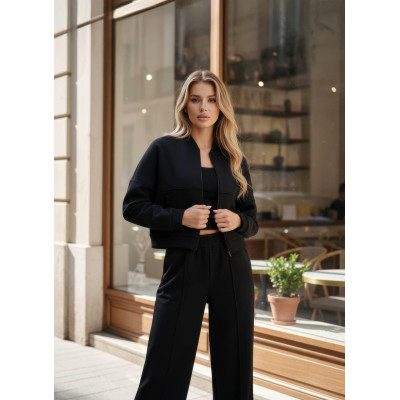 Елегантний костюм двійка в стилі ZARA, модель 1467-0899: чорний, графіт, беж, сірий, шоколад - ідеальний вибір для стильних дівчат!