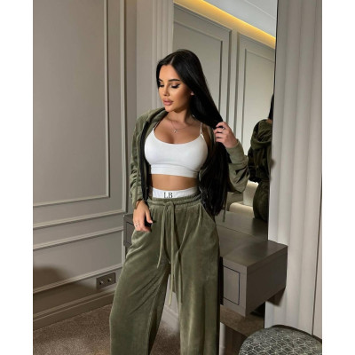 Елегантний костюм трійка 1492-1119: шоколад, чорний, хакі, рожевий - стиль та клас у кожному образі