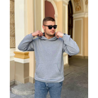 Худі чоловіче на флісі Модель: 802-2133 Колір: чорний, синій, сірий, білий