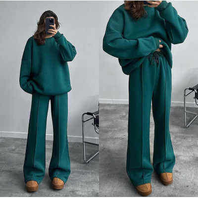 Елегантний теплий костюм oversize з трьохнитки на флісі - модель 6220-1213, 6 кольорів для вашого комфорту!