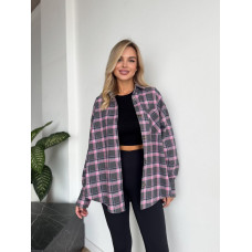 Сорочка в клітинку oversize Модель: 1550-1662 Колір: в асортименті