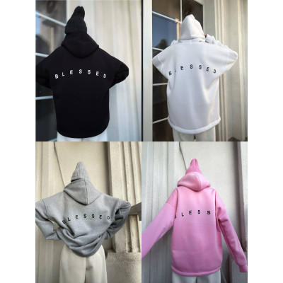 Стильне худі BLESSED Oversize на флісі: зручність та мода в одному образі!
