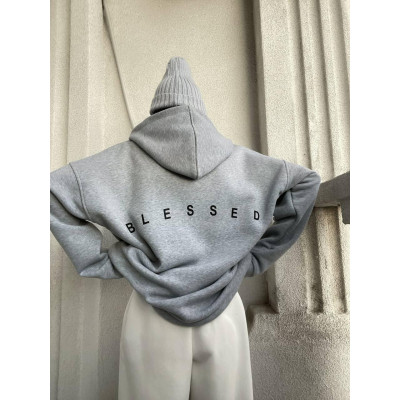 Стильне худі BLESSED Oversize на флісі: зручність та мода в одному образі!