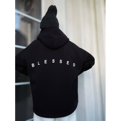 Стильне худі BLESSED Oversize на флісі: зручність та мода в одному образі!
