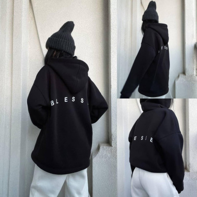 Стильне худі BLESSED Oversize на флісі: зручність та мода в одному образі!