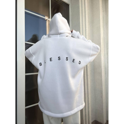 Стильне худі BLESSED Oversize на флісі: зручність та мода в одному образі!