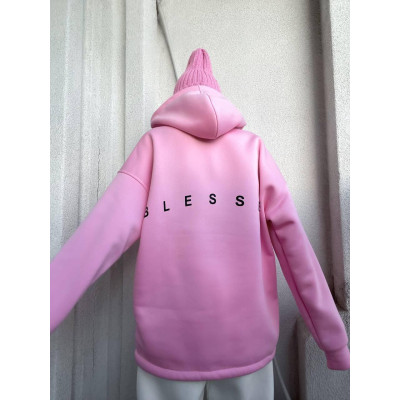 Стильне худі BLESSED Oversize на флісі: зручність та мода в одному образі!