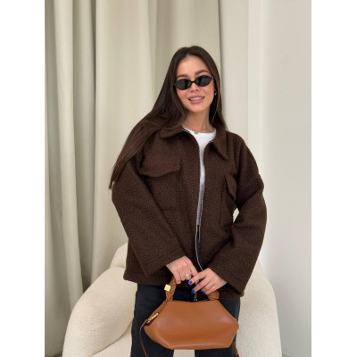 Бомбер жіночий в стилі Zara | Модель 6260-4209 | Кольори: сірий, чорний, шоколад, молочний, темний беж, пудра, світлий беж | Купуйте за вигідною ціною!