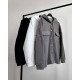 Сорочка жіноча тепла oversize Модель: 6260-4252 Колір: білий, сірий, чорний