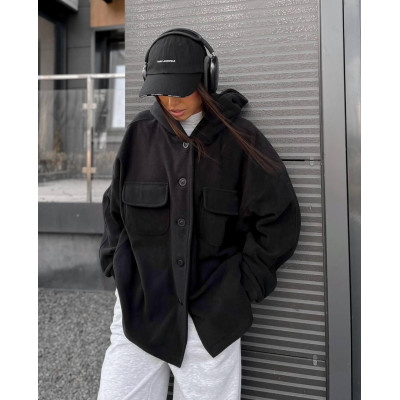 Сорочка жіноча тепла oversize 6260-4252: білий, сірий, чорний - модний вибір з комфортом!
