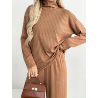 Костюм жіночий трикотажний з ангори Модель: 1466-073 Колір: коричневий, сірий, світлий беж