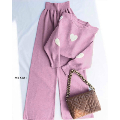Елегантний жіночий костюм двійка з ангори LUX - модель 863/864-9077: стиль та комфорт в одній комплектації!