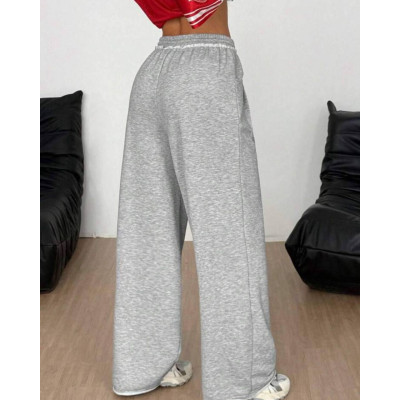 Жіночі oversize штани сірі — модель 1456-180, стильний вільний крій для щоденних образів