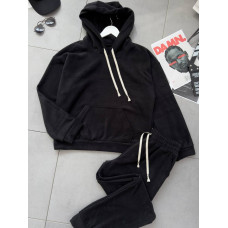 Костюм чоловічий з капюшоном полар фліс Модель: 1483-05218 GR Колір: синій, чорний, шоколад, сірий