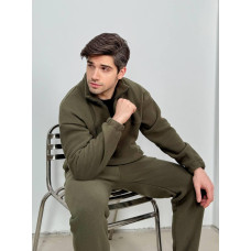 Костюм чоловічий двошаровий фліс Модель: 1483-05317 GR Колір: хакі, синій, чорний