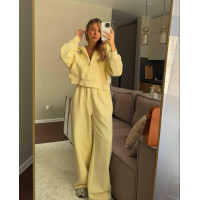 Костюм жіночий турецька петля ПЕНЬЄ з якісним накатом Модель: 776-906 Колір: жовтий, меланж
