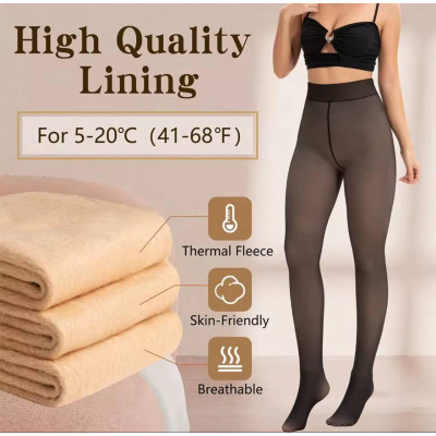 Чарівність і комфорт: жіночі термоколготи з прозорим ефектом 1553-9019 - купити за кращою ціною!